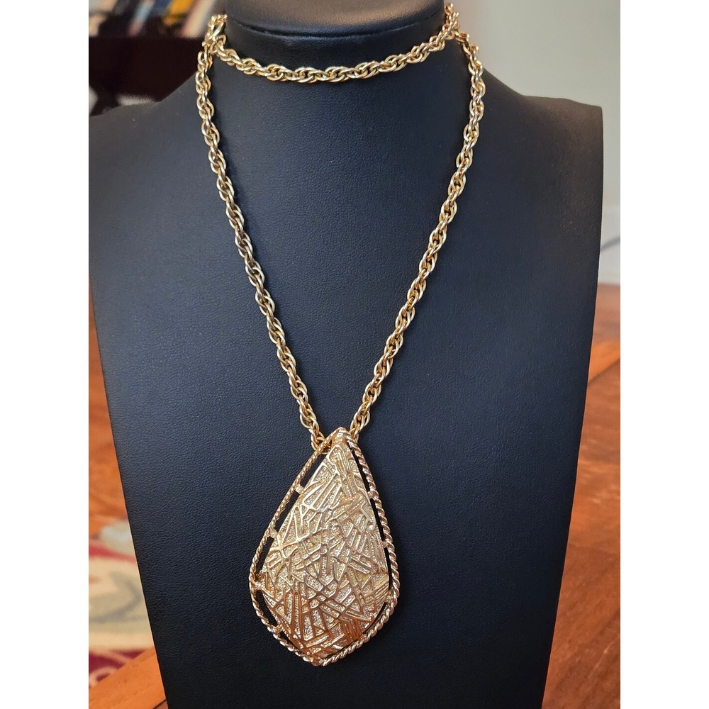 Sarah Coventry "Modern Design" Pendant Necklace Brooch Geometric Vintage
